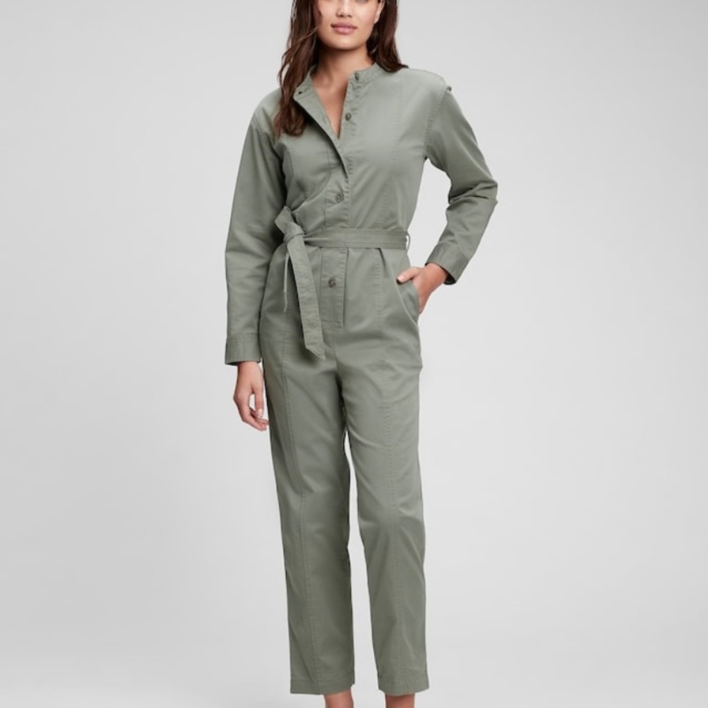 Gap denim utility jumpsuit - Picture 2 of 4
